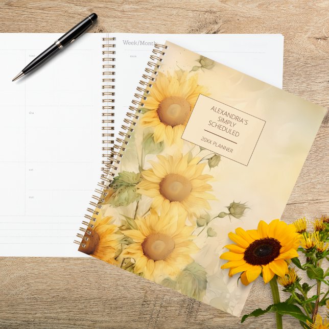 Tournesol aquarelle rustique (Créateur téléchargé)