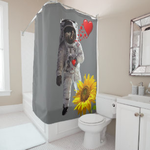 Tournesol Astronaut rideau de douche
