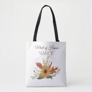 Tournesol Automne Maid of Honor Sac fourre-tout