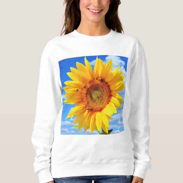 Tournesol avec abeilles Sweatshirt (Devant)