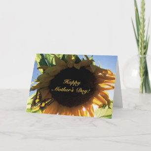 Tournesol, Bonne fête des mères ! Carte