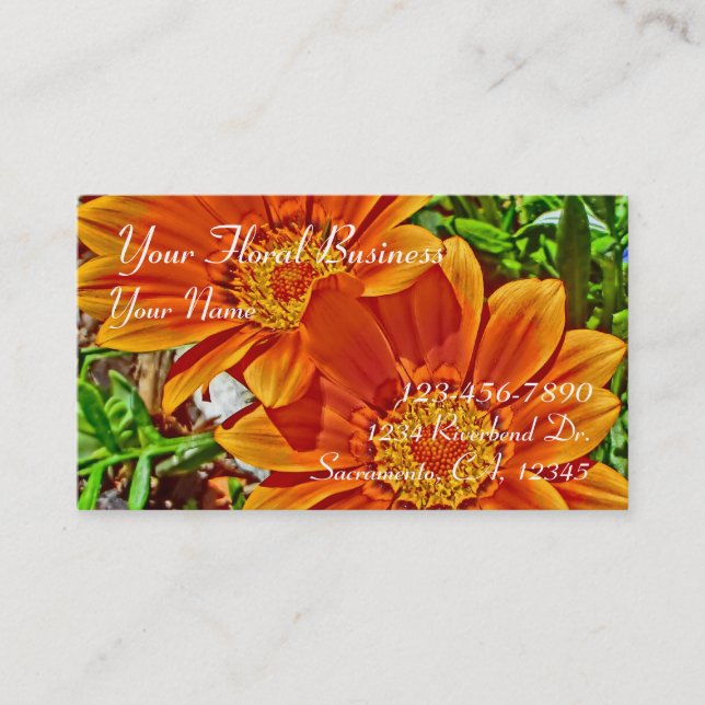 Tournesol cartes de visite personnalisables (Devant)