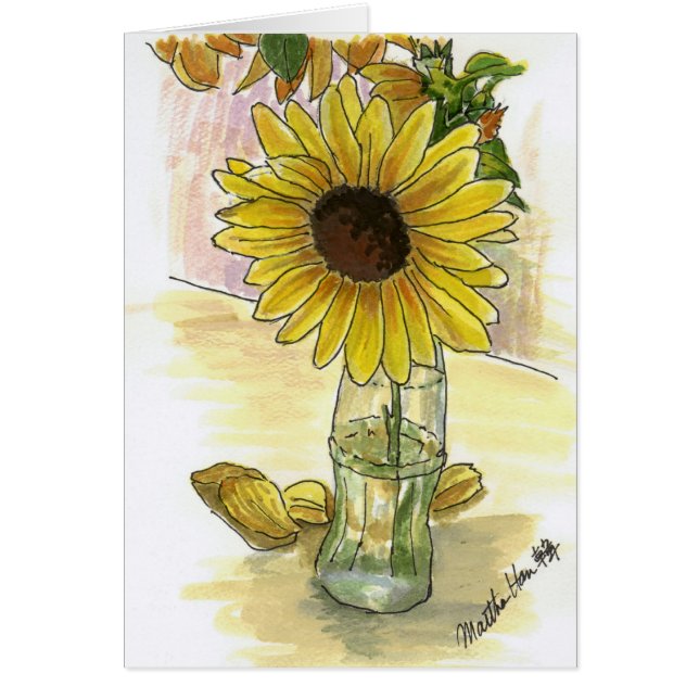 Tournesol dans un vase (Devant)