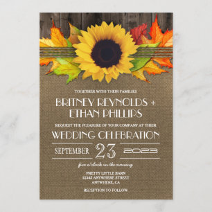 Tournesol d'automne russe + invitations à un maria