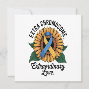 Tournesol de sensibilisation au syndrome de Down