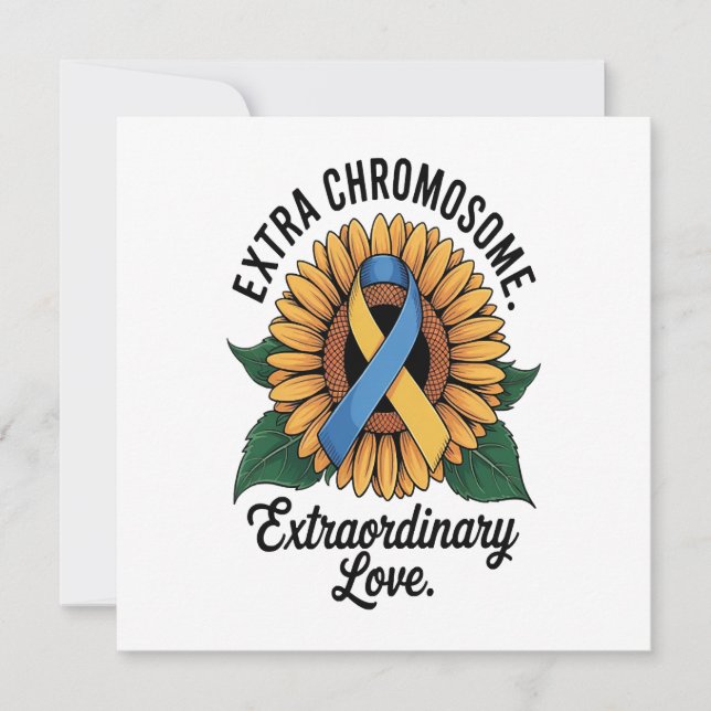 Tournesol de sensibilisation au syndrome de Down (Devant)