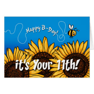tournesol de traînée d'abeille - 11 années