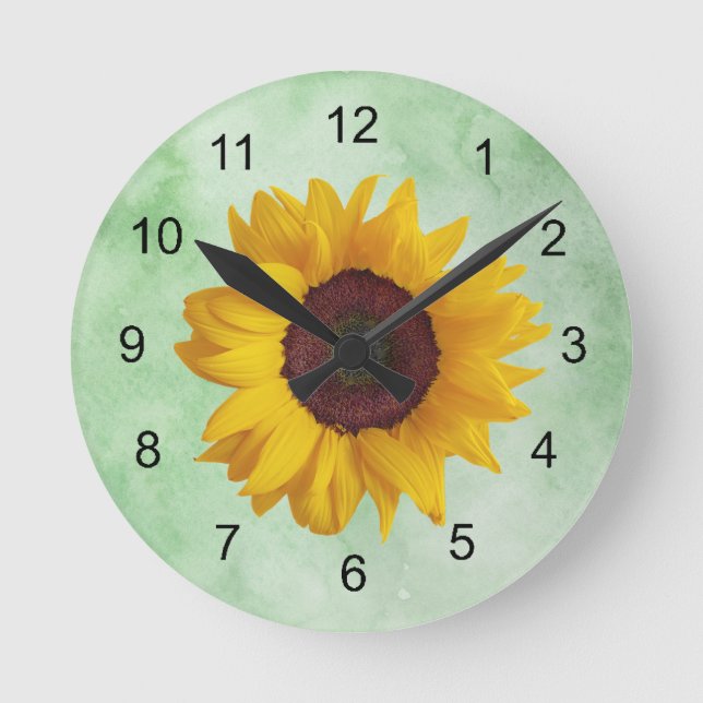 Tournesol Design - Horloge ronde (Recto)