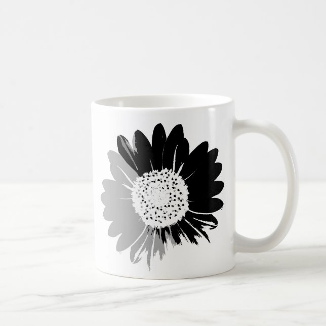 Tournesol en tasse gris (Droite)