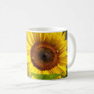 Tournesol et mug d'abeilles