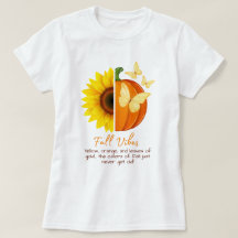 Tournesol et T-shirt Citrouille personnalisables