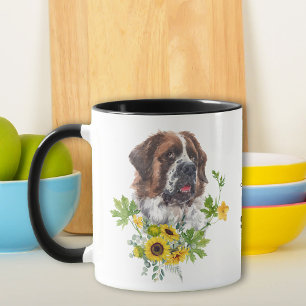 Tournesol Eucalyptus Saint Bernard Chien Mug