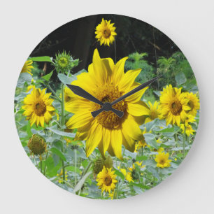 Tournesol Field & Tournesol Wall Horloge