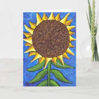 Tournesol géant - carte de voeux