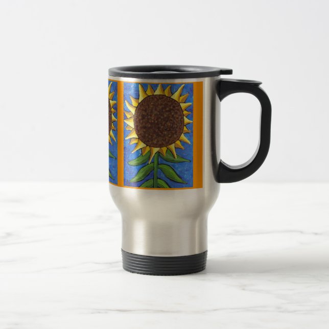 Tournesol géant - tasse de voyage (Droit)