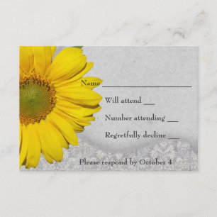 Tournesol gris jaune vintage RSVP