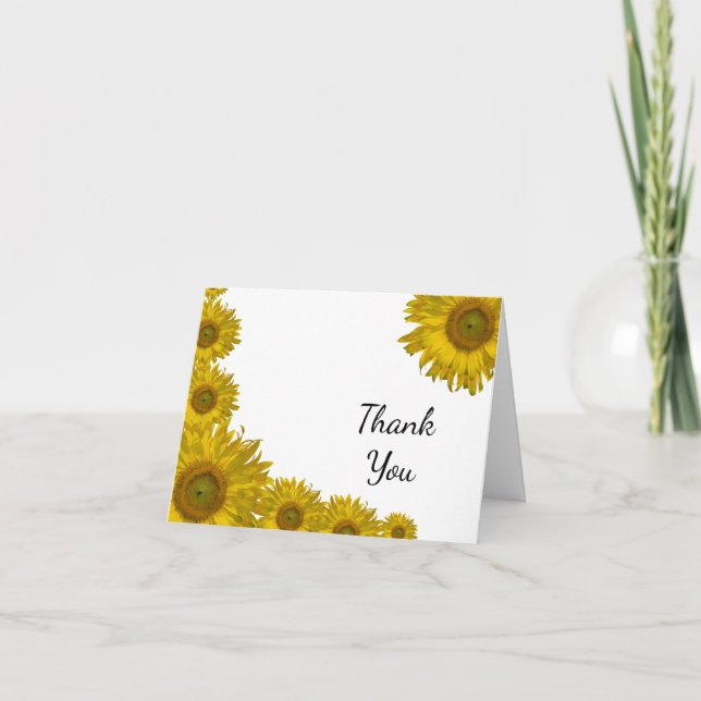 Tournesol Jaune Bordure Merci (Devant)