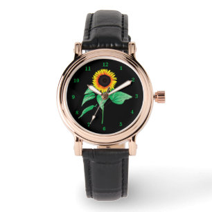 Tournesol Jaune Montre Noire