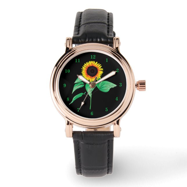 Tournesol Jaune Montre Noire (Recto)