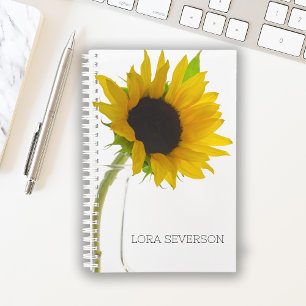 Tournesol jaune sur blanc