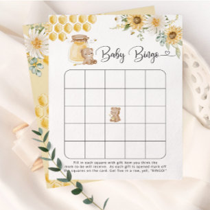 Tournesol miel ours Baby jeu de bingo
