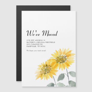 Tournesol Nous avons déménagé Faire-part en mouvem