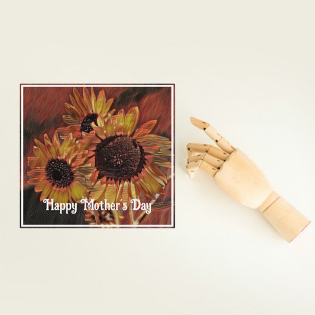 Tournesol orange Art moderne Fête des Mères Photo (Créateur téléchargé)