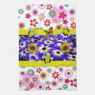 Tournesol Papillon Bumblebee serviette de cuisine