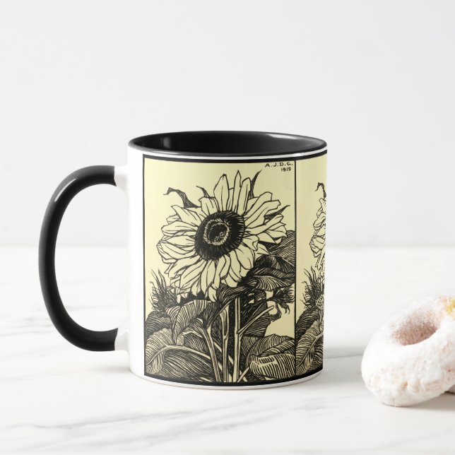 Tournesol, par Julie de Graag - Mug (Avec donut)