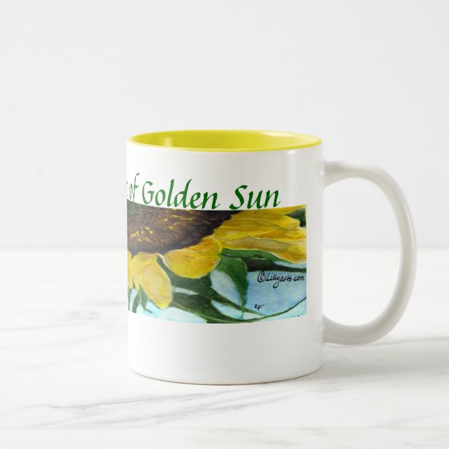 Tournesol Peinture Mugs - Boire Sunshine (Droit)