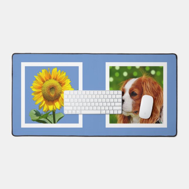 Tournesol personnalisé et Cavalier Spaniel Chien p (Clavier et souris)