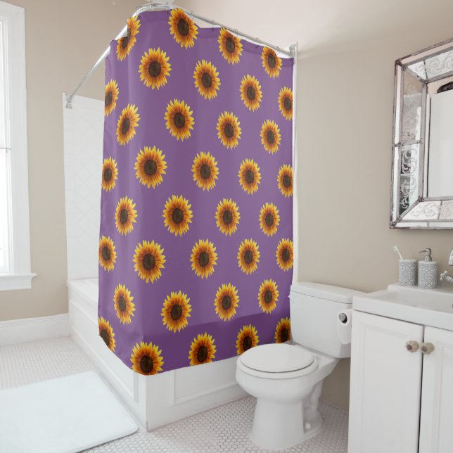 Tournesol rideau de douche (En situation)