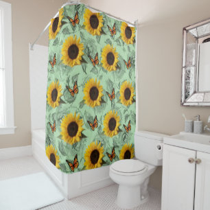 Tournesol rideau de douche