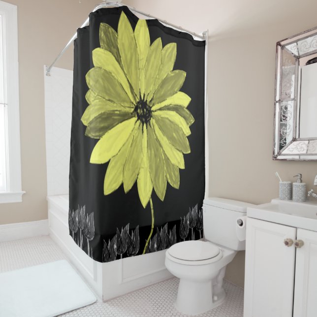 Tournesol rideau de douche (En situation)
