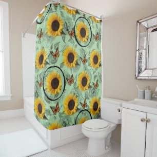 Tournesol rideau de douche