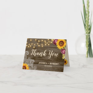 Tournesol rustique éclairs Mariage C Merci