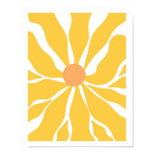 Tournesol Serenity Vector Poster Abstrait
