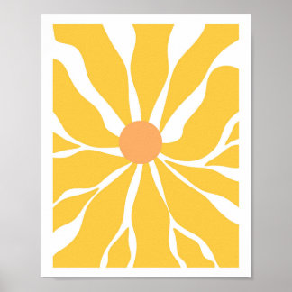 Tournesol Serenity Vector Poster Abstrait