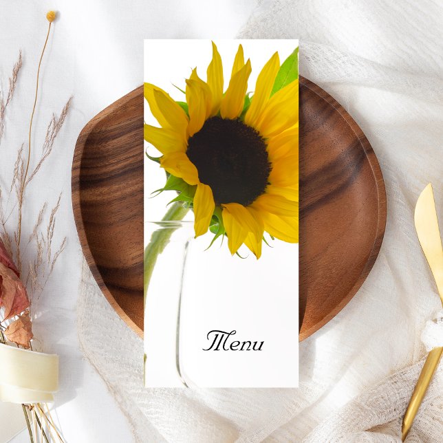 Tournesol sur le menu Mariage blanc (Créateur téléchargé)