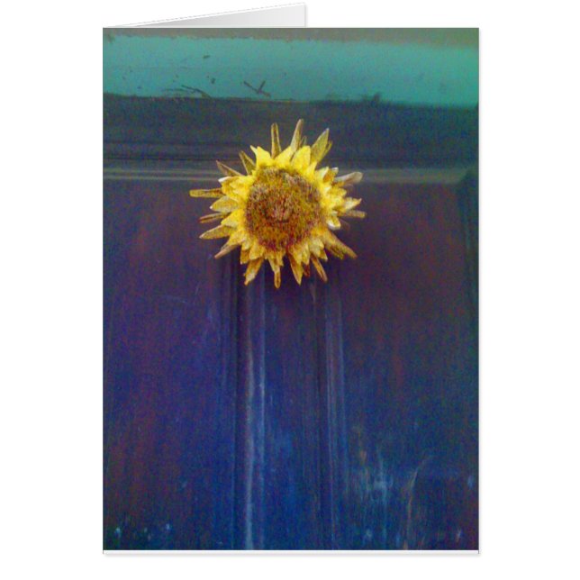 tournesol sur une porte (Devant)