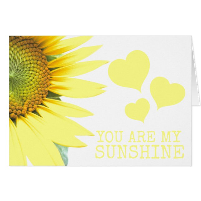 Tournesol Tu es mon Soleil Saint-Valentin Mignon (Devant horizontal)