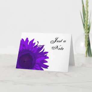 Tournesol violet clair juste une carte de note
