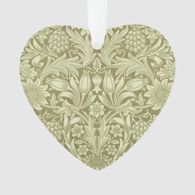 Tournesol William Morris Vintage Olive Damask (devant)