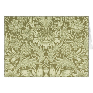 Tournesol William Morris Vintage Olive Damask