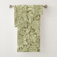 Tournesol William Morris Vintage Olive Damask