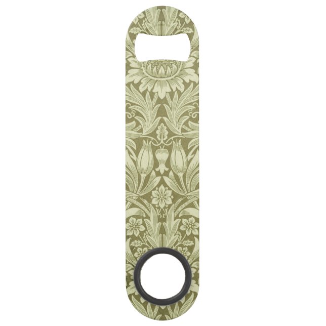 Tournesol William Morris Vintage Olive Damask (Devant)