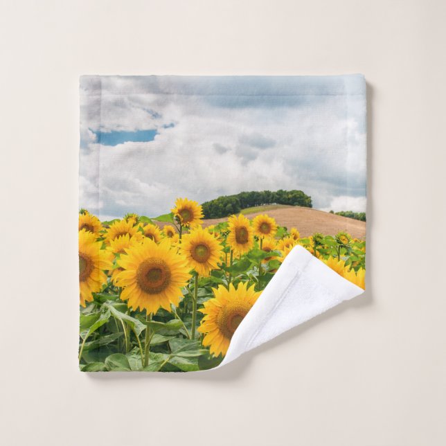 Tournesols (Gant de toilette)