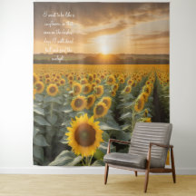 Tournesols à espoir positif Tapisserie Sunrise