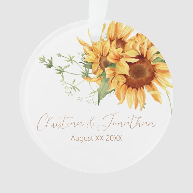 Tournesols aquarelle romantiques (devant)