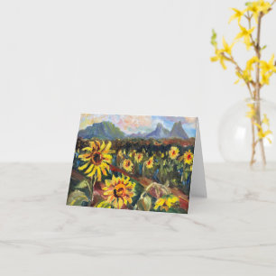Tournesols hawaïens avec carte de modèle de montag